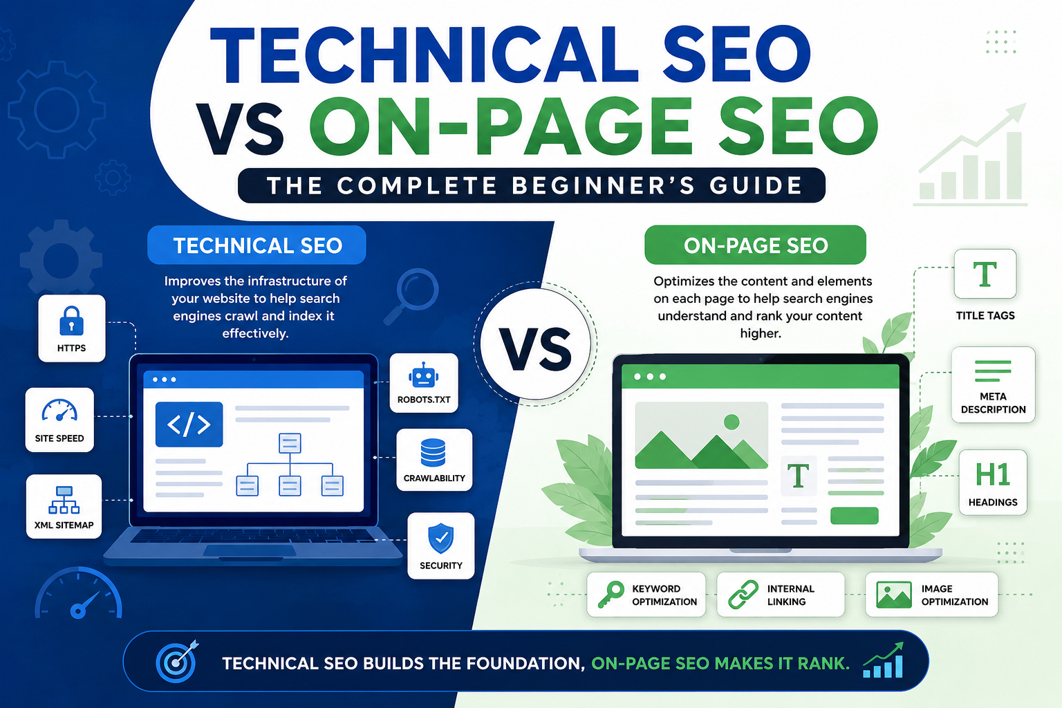 Technical SEO vs On-Page SEO