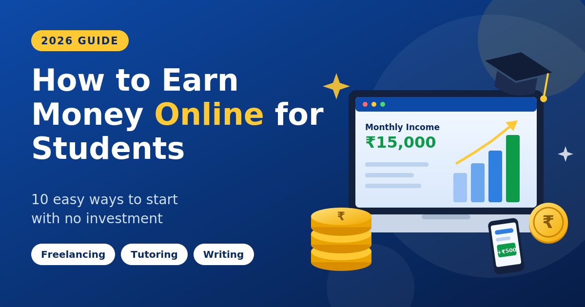 How to Earn Money Online for Students