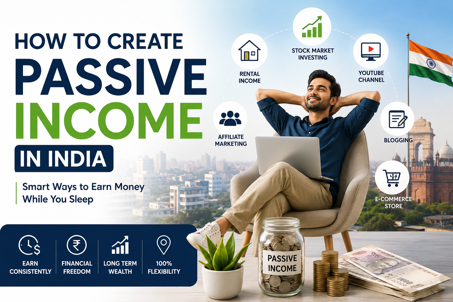 how to create passive income in india​