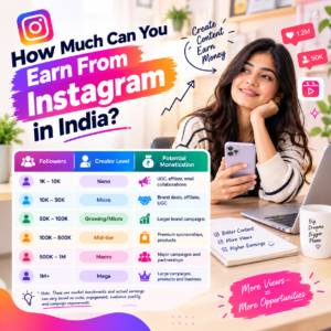 instagram income in india​