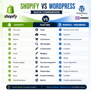 Shopify vs WordPress